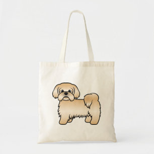 Gouden Shih Tzu Schattige Cartoonhond Illustratie Tote Bag