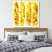Gouden Shimmer - Grote Canvas Print (Insitu (Slaapkamer))