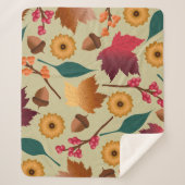 Gouden Shimmer Herfst Sherpa Blanket Sherpa Deken (Voorkant)