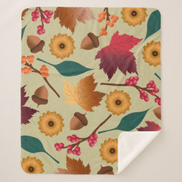 Gouden Shimmer Herfst Sherpa Blanket Sherpa Deken