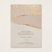Gouden shimmer papier ketting display kaart (Achterkant)