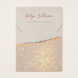 Gouden shimmer papier ketting display kaart