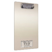 Gouden Shimmer Pearl Elegant Chique Glam Gepersona Klembord (Rechts)