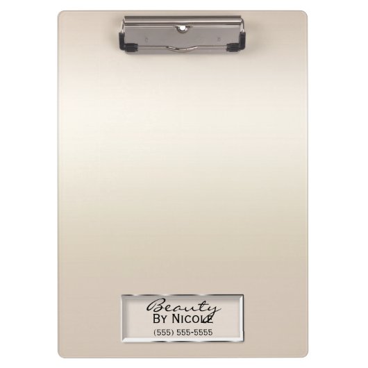 Gouden Shimmer Pearl Elegant Chique Glam Gepersona Klembord (Voorkant)