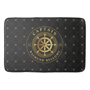 Gouden Ship Wheel Bath Mat
