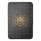 Gouden Ship Wheel Bath Mat (Voorkant Verticaal)