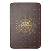 Gouden Ship Wheel Bath Mat (Voorkant Verticaal)