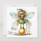 Gouden Sieraad Elf Feestkaart (Voorkant)