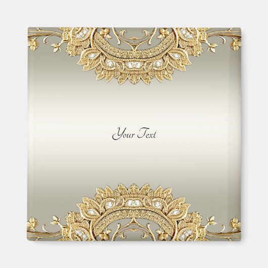 Gouden Sieraalmagneet Magneet (Voorkant)