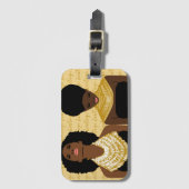 Gouden sieraden bagagelabel (Voorkant (verticaal))