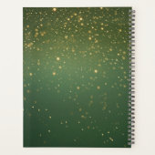 Gouden Sieraden Festieve Groene Feestdagen Planner (Achterkant)