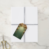 Gouden Sieraden Festieve Groene Kerst Geschenklabe Cadeaulabel (Met Touw)