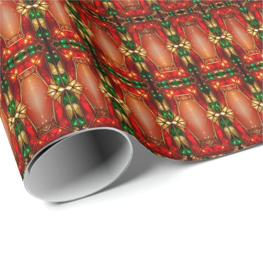 Gouden Sieraden Kerst Inpakpapier (Rol Hoek)
