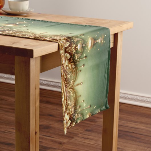 Gouden Sieraden Kersttafel Runner Medium Tafelloper (Voorbeeld)
