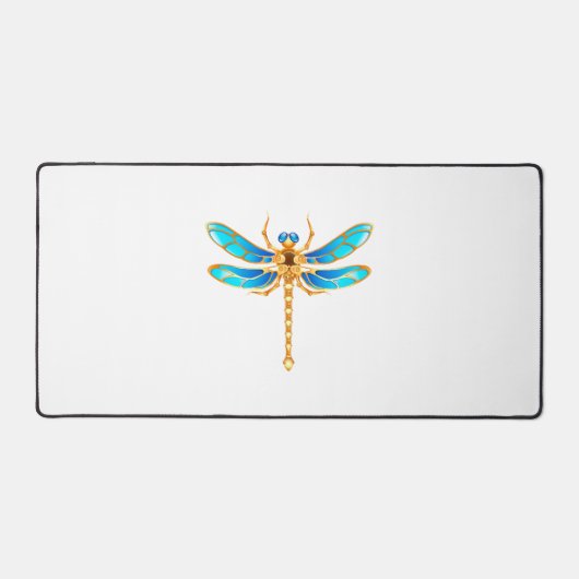Gouden sieraden libel insect vip fun vector afbeel bureaumat (Voorkant)