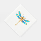 Gouden sieraden libel insect vip fun vector afbeel servet (Hoek)