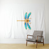 Gouden sieraden libel insect vip fun vector afbeel wandkleed (In Situ (horizontaal))