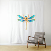 Gouden sieraden libel insect vip fun vector afbeel wandkleed (In situ)