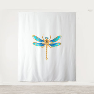 Gouden sieraden libel insect vip fun vector afbeel wandkleed