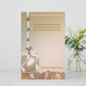 gouden sierbenodigdheden briefpapier (Staand voorkant)