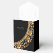 Gouden Sierbloemen Favor Doos Bedankdoosjes (Geopend)