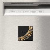 Gouden Sierbloemen Magneet (Insitu (Vaatwasser))