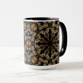 Gouden Sierbloemen Mok (Voorkant rechts)