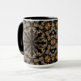 Gouden Sierbloemen Mok