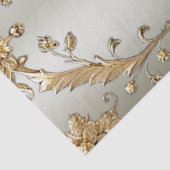 Gouden Sierbloemen Tissuepapier (Detail)