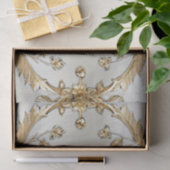 Gouden Sierbloemen Tissuepapier (Geschenk)