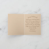 Gouden Siergroen Kerstwensen Kerstmis Kaart (Binnen)