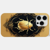 Gouden Sierkever op Decoratieve Achtergrond Case-Mate iPhone Case (Achterkant (horizontaal))