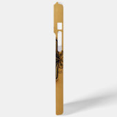 Gouden Sierkever op Decoratieve Achtergrond Case-Mate iPhone Case (Achterkant / Links)