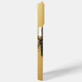 Gouden Sierkever op Decoratieve Achtergrond Case-Mate iPhone Case (Achterkant / Rechts)