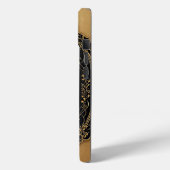 Gouden Sierkever op Decoratieve Achtergrond Case-Mate iPhone Case (Achterkant / Links)