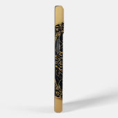 Gouden Sierkever op Decoratieve Achtergrond Case-Mate iPhone Case (Achterkant / Rechts)
