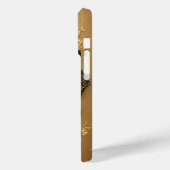 Gouden Sierkever op Decoratieve Achtergrond Case-Mate iPhone Case (Achterkant / Links)