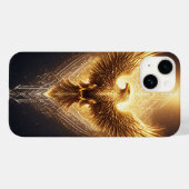 Gouden Sierlijke Adelaar Case-Mate iPhone Case (Achterkant (horizontaal))