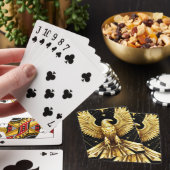 Gouden Sierlijke Adelaar Pokerkaarten (Insitu)