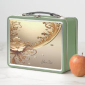 Gouden Sierlijke Bloem Lunchbox (In situ)