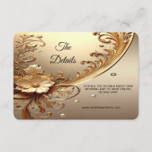 Gouden Sierlijke Bloemdetail