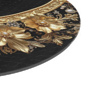 Gouden Sierlijke Bloemen Snijplank (Hoek)