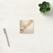 Gouden Sierlijke Bloemige Post-it Briefjes Post-it® Notes (Kantoor)