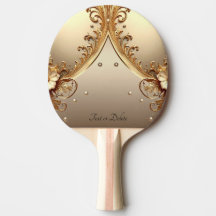 Gouden Sierlijke Bloemrijke Pingpongbat