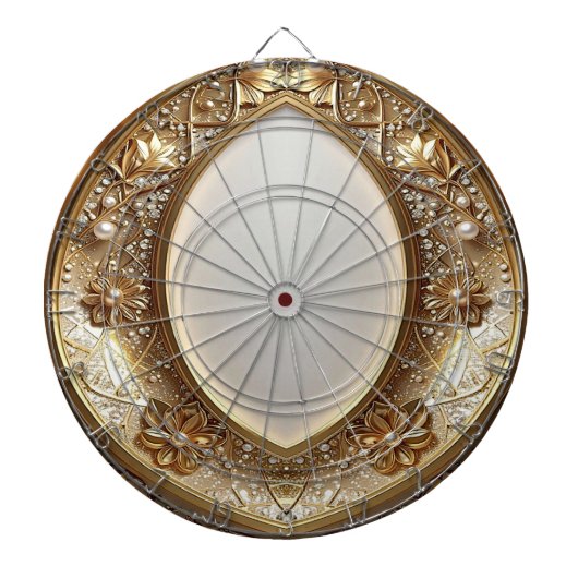 Gouden Sierlijke Dartbord (Voorkant)