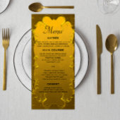 Gouden sierlijke elegantie bruiloft menu
