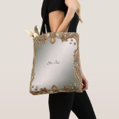 Gouden Sierlijke Frame Tote Tas (Dichtbij)