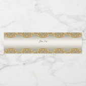 Gouden Sierlijke Waterfles Label Waterfles Etiket (Enkel label)