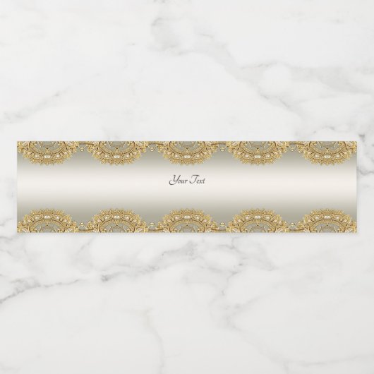 Gouden Sierlijke Waterfles Label Waterfles Etiket (Enkel label)