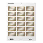 Gouden Sierlijst Adreslabel Etiket (Full Sheet)